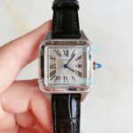 Replica Cartier Santos Demoiselle Stainless Steel Silver Dial Watch